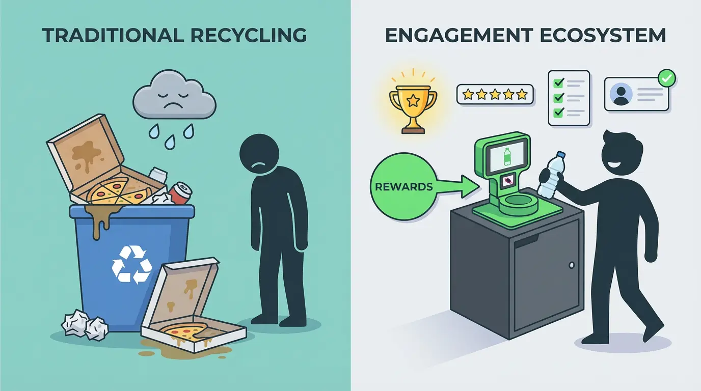 recycling bin full