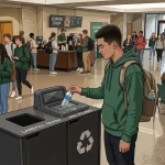 university campus intercept recycling contamination