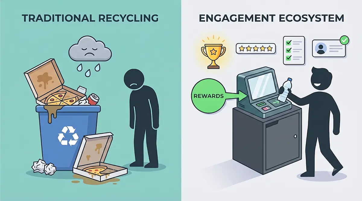 recycling bin full